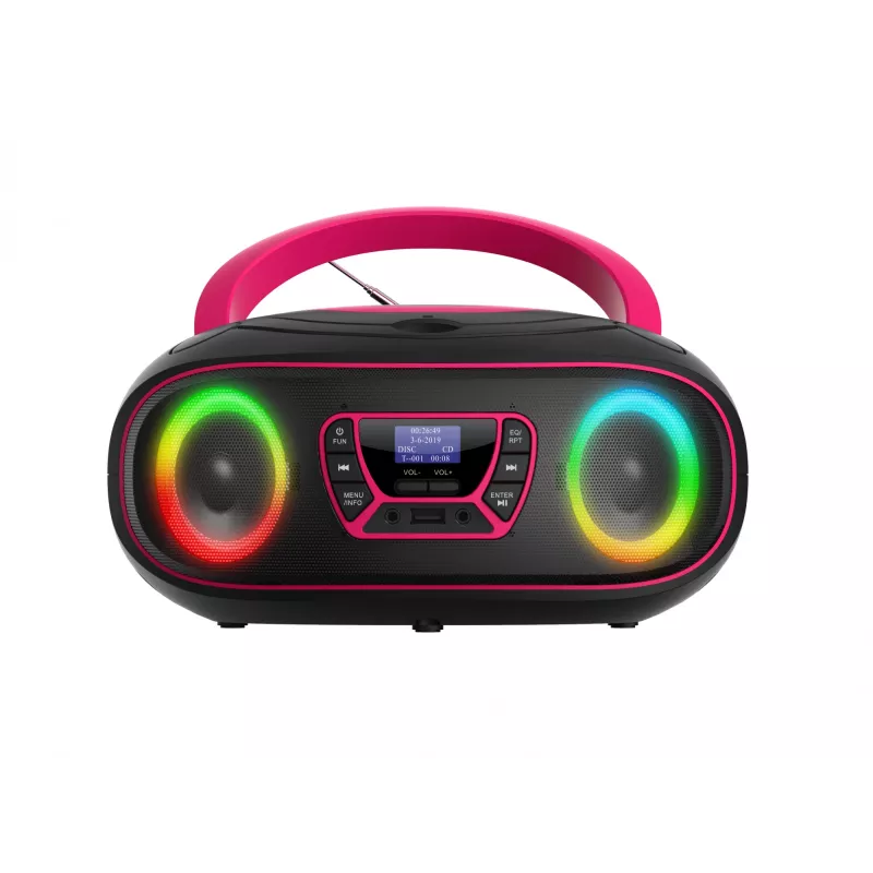 Asmeninis CD grotuvas Denver TDB-212P Pink 3.6W DAB+ FM