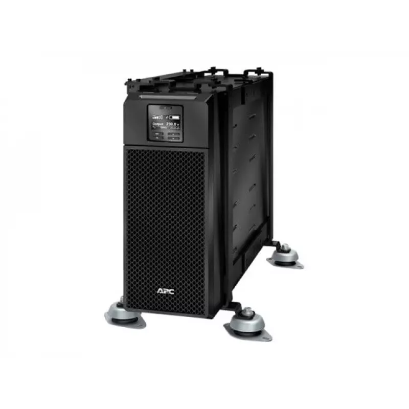 APC Smart-UPS On-Line, 6kVA/6kW, Rackmount 4U, 230V, 6x C13+4x C19 IEC lizdai, tinklo plokštė+SmartSlot, pailginta veikimo trukmė, su bėgeliu, Marine