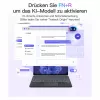 inateck klaviatūra Surface pilka, Sureface GO 1-4 Com. QWERTZ