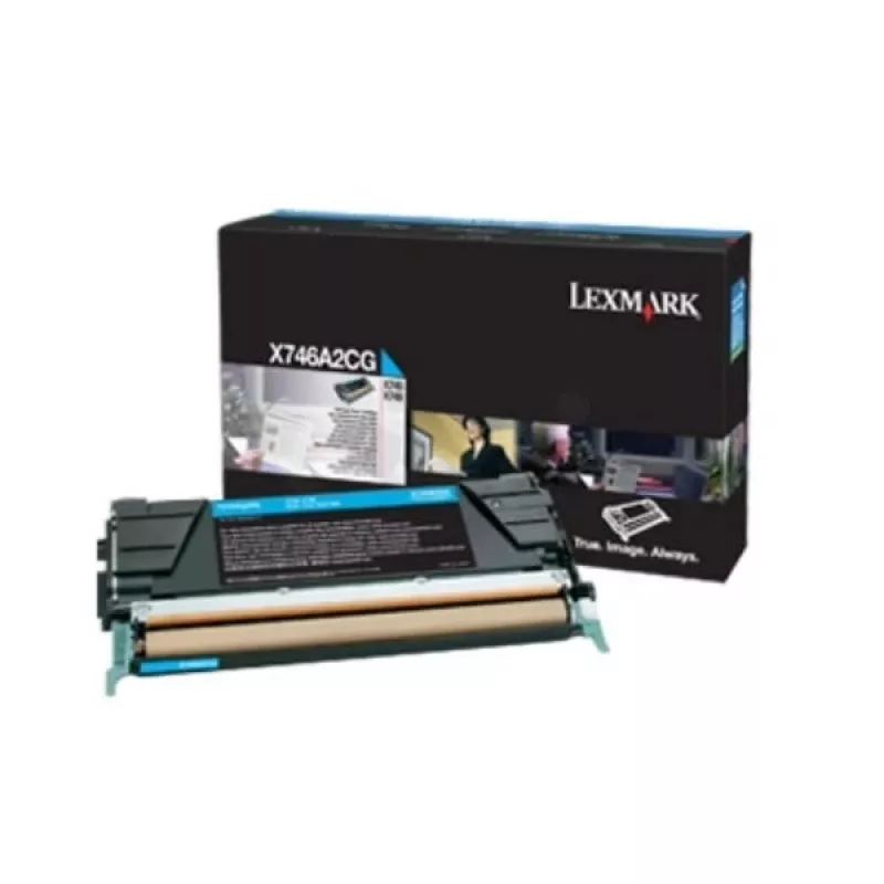 Lexmark X746A3CG - toneris žydras - skirtas X746de, X748de, X748dte