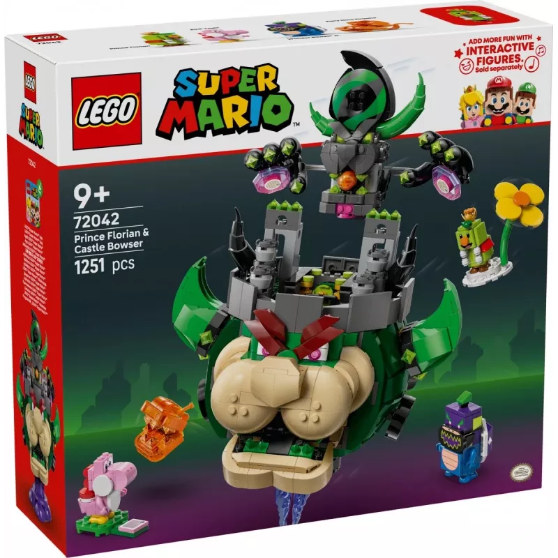 Konstruktorius LEGO Super Mario Princas Florianas ir Bowserio pilis rinkinys 72042