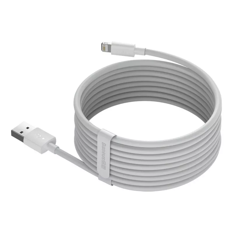„Baseus TZCALZJ-02“ mobiliojo telefono laidas baltas 1,5 m USB A Lightning