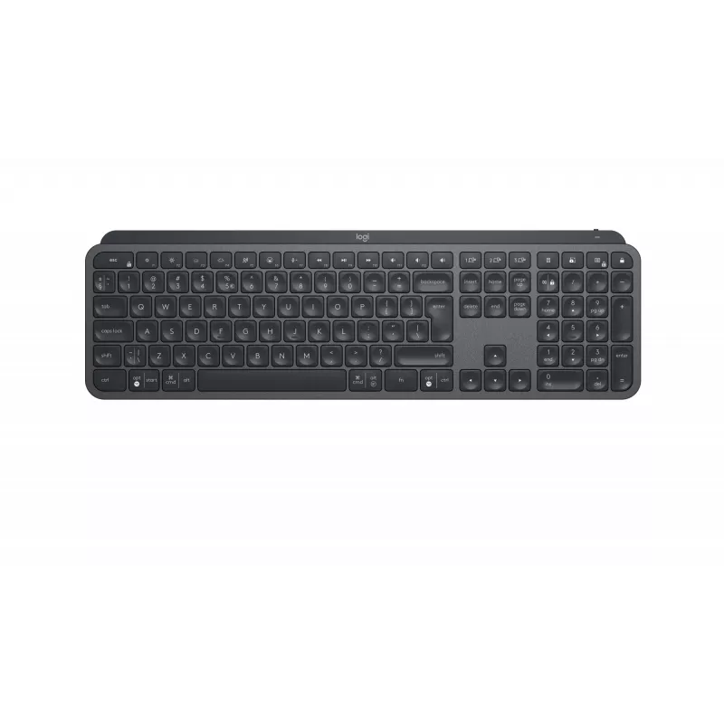 Logitech MX Keys for Business - klaviatūra - apšviečiama - belaidė - Bluetooth, 2,4 GHz - QWERTY - GB - grafitas (920-010250)