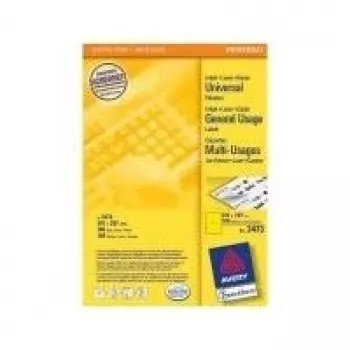 Lipni spausdintuvo etiketė AVERY 3473 Geltona 210 x 297 mm