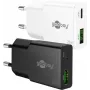 Goobay USB-C™ PD GaN dviejų įrenginių plonas greitasis įkroviklis (25 W) juodas (75733)