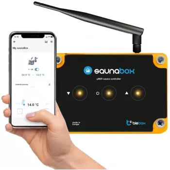 „saunaBox pro“ I/O modulis, „WiFi“ saunos valdiklis, „bleBox“, modelis 42387