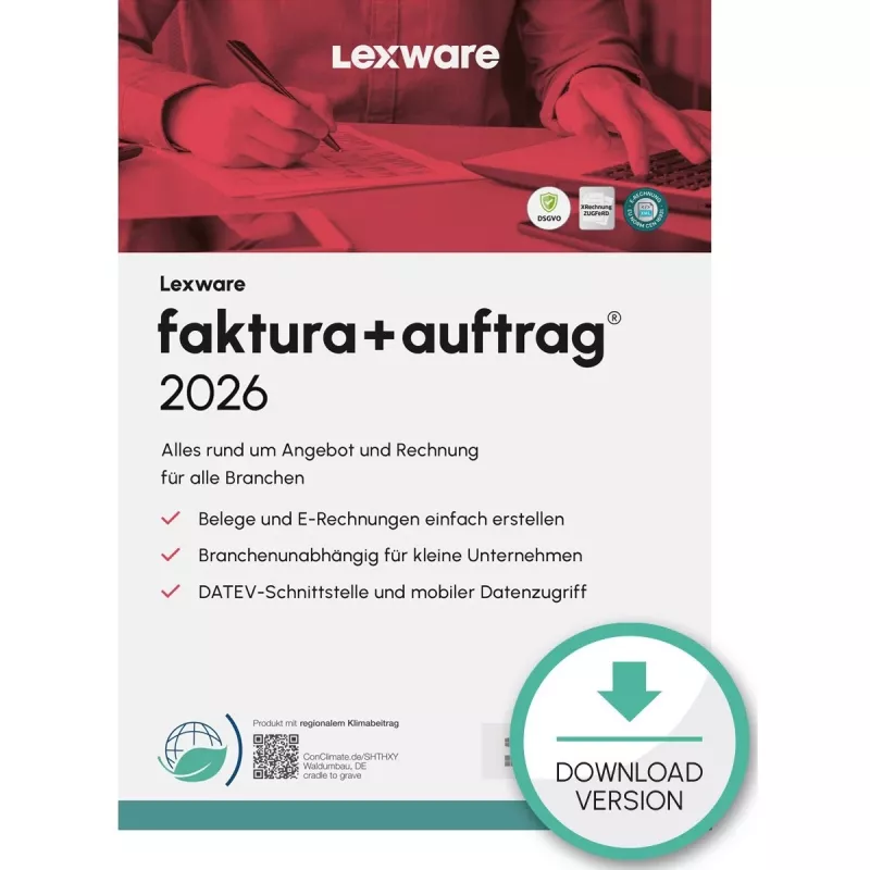Lexware faktura+auftrag 2026 1 licencija 1 metai