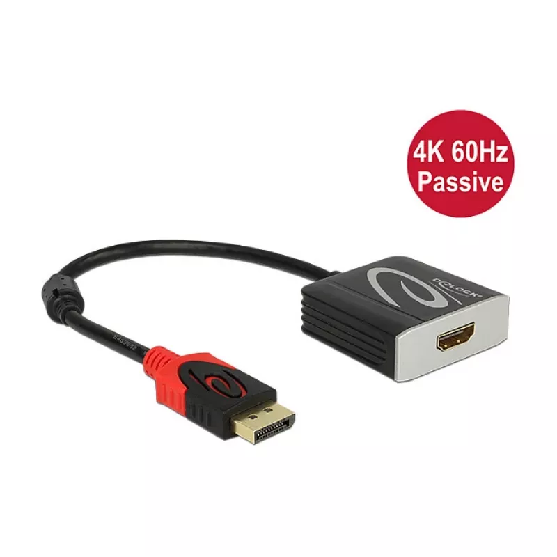 Kabelis DisplayPort HDMI DeLOCK 0,2 m