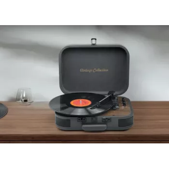 Muse patefono stereo sistema su Bluetooth išvestimi | MT-207 DGB | 2x5 W | Bluetooth | Juoda/Ruda