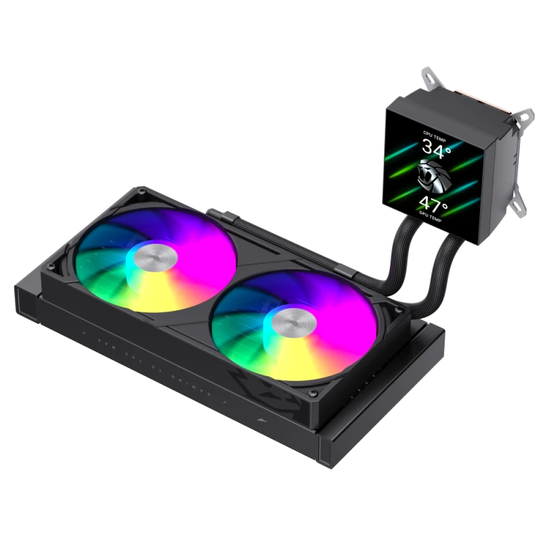 Gamemax CPU skysčio aušintuvas | GLACIER 240 LCD BK | Intel, AMD