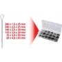 Splint Set ks tools 1000 Pieces 970.0330 — 1000 fiksuojamųjų kaištelių rinkinys
