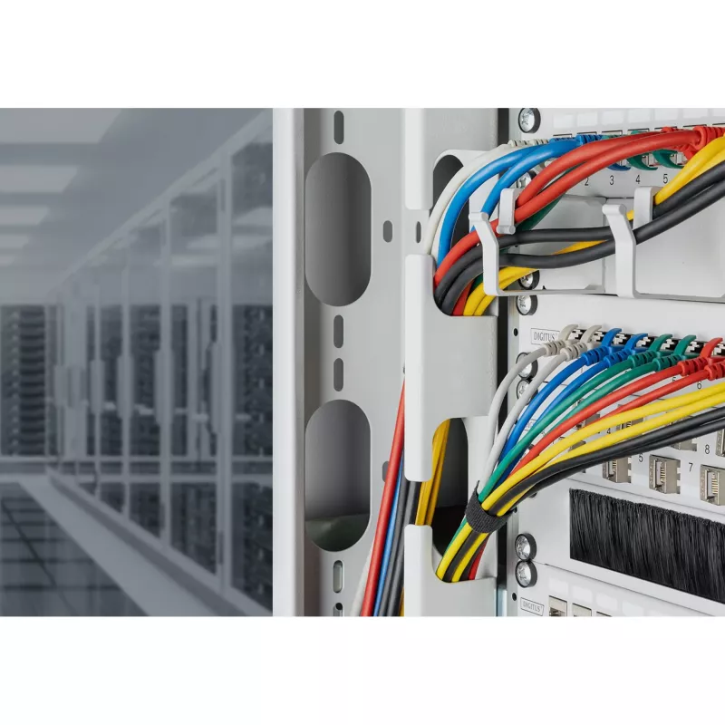 Digitus CAT 6A F/FTP plonas komutacinis kabelis 10 m pilkas