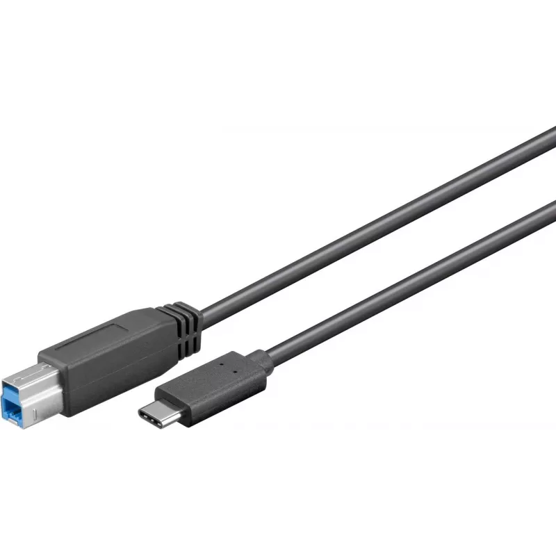 Wentronic Goobay USB 3.0 SuperSpeed laidas > USB-C™, 1 m - USB 3.0 kištukas (B tipo) > USB-C kištukas (67986)