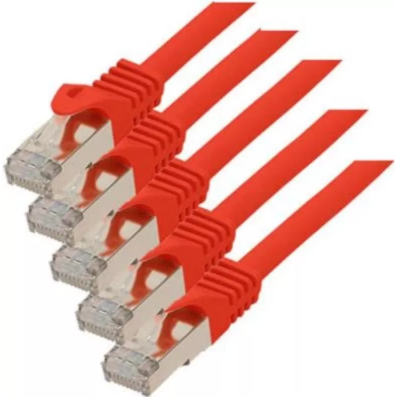 Raudonas tinklo kabelis Cat7 S/FTP 0.25 m ShiverPeaks