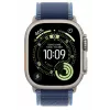 Išmanusis laikrodis Apple Watch Ultra 3 GPS + Cellular 49mm natūralaus titano korpusas, mėlyna/ryškiai mėlyna Trail Loop S/M