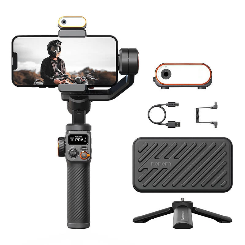 Išmaniojo telefono kameros stabilizatorius Hohem iSteady M6 rinkinys, juodas, 2600 mAh
