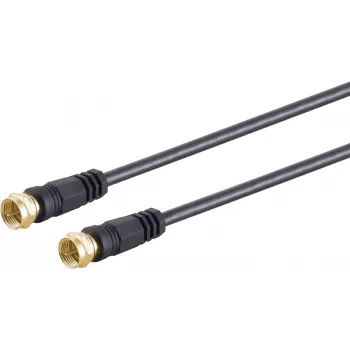 Bendraašis kabelis S/CONN 80093-G-128CP-S 2,5 m F tipo juodas