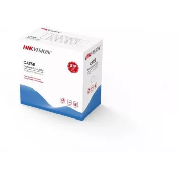 Tinklo kabelis Hikvision DS-1LN5EUEC7 pilkas 305 m UTP Cat5e vientisa gysla lauko LAN