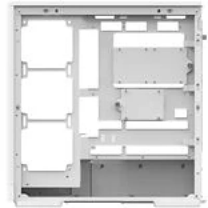 Kompiuterio korpusas AEROCOOL D520A Midi-Tower ATX Grūdintas stiklas RGB — baltas