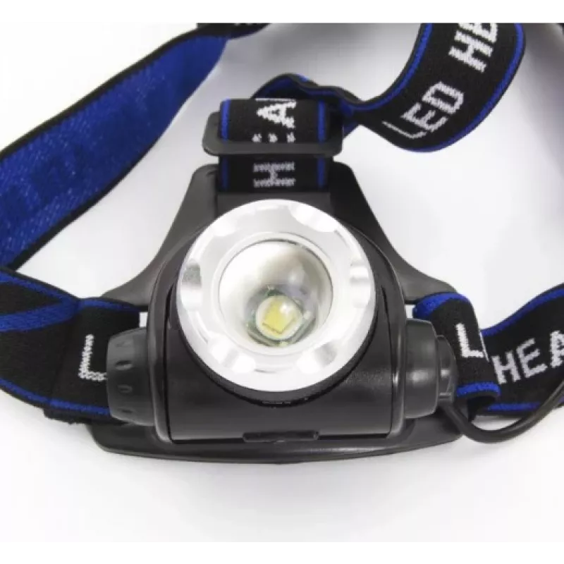 Galvos juostos žibintuvėlis ESPERANZA EOT005 — LED Cree T6, 3 W, 600 lm, AA x2, aliuminio korpusas, atsparus vandeniui, atsparus smūgiams, reguliuojama galvos juosta