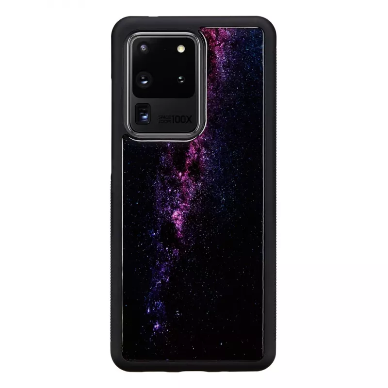 Apsauginis dėklas iKins Samsung Galaxy S20 Ultra – juodos Milky Way apdailos