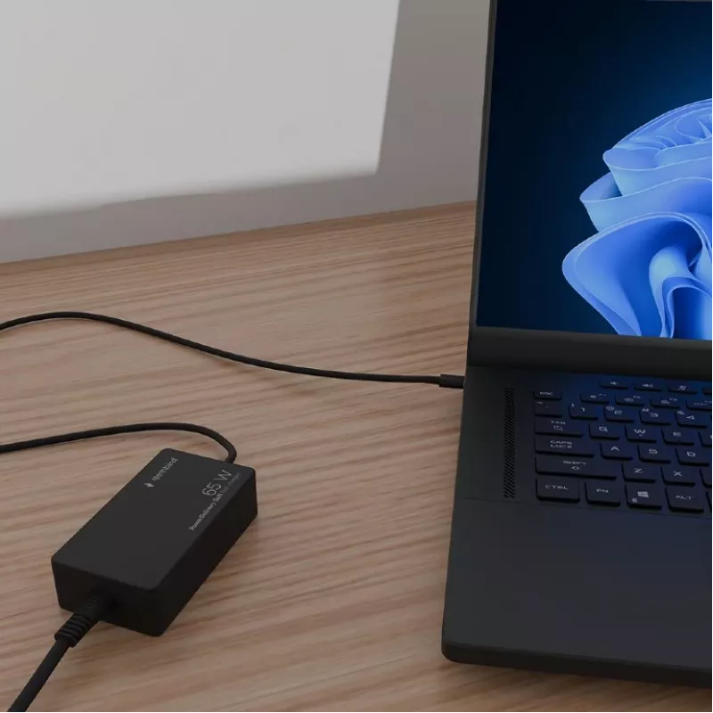 Cablexpert NPA-AC-PDQC65-01 65 W PowerDelivery GaN USB Type-C greitasis įkroviklis, juodas | Cablexpert