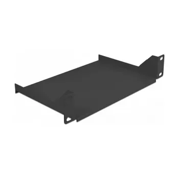Stovo lentyna DeLOCK 10 colių 1U juodo plieno 25,4 cm
