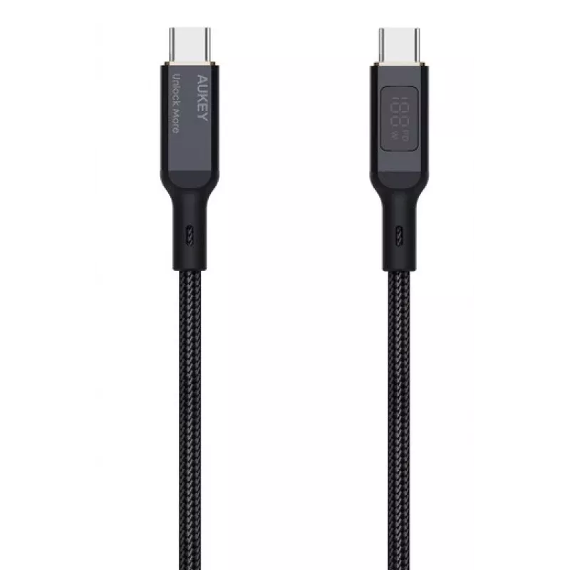 AUKEY CB-MCC102 USB laidas 1,8 m USB C juodas 480 Gbit/s
