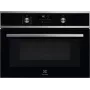 Įmontuojama orkaitė Electrolux EVL6E49X, kompaktiška 45 cm, metalinė, juoda, CombiQui