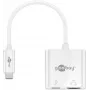 Goobay USB-C™ daugiafunkcis adapteris HDMI, baltas, 0,145 m – praplečia USB-C™ įrenginį HDMI™ jungtimi (62110)