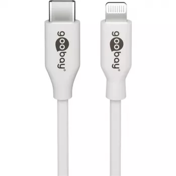 Apple Lightning / USB-C PD įkrovimo rinkinys 30 W, įkroviklis baltas, 1 m laidas, PD