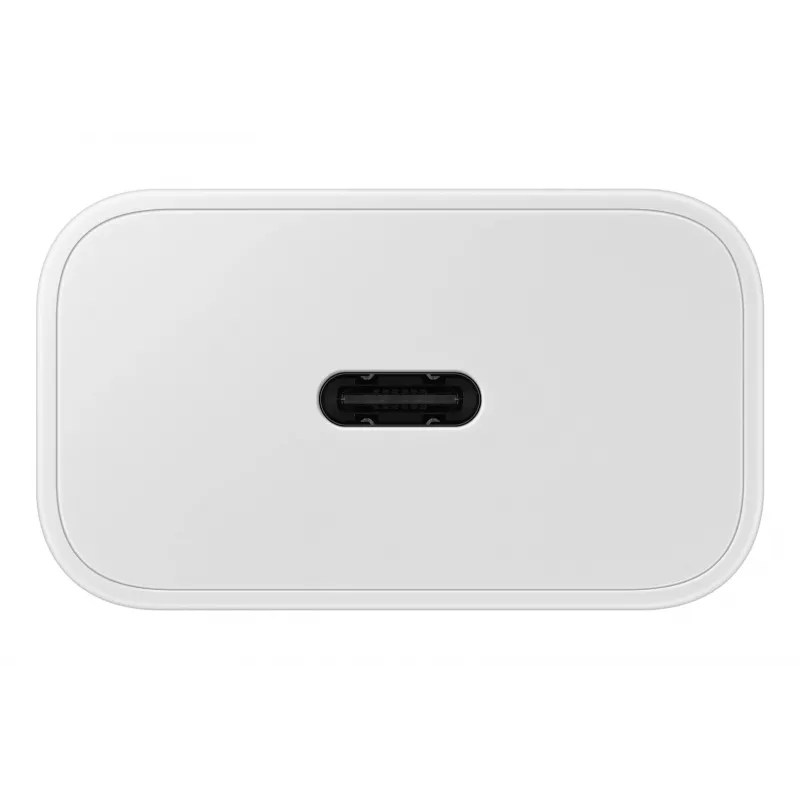 Sieninis USB-C įkroviklis Samsung EP-T2510 25W Baltas, universalus vidinis greitasis įkroviklis su PPS