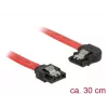 SATA laidas DeLOCK 83963 0,3 m SATA 7 kontaktų Juoda Raudona