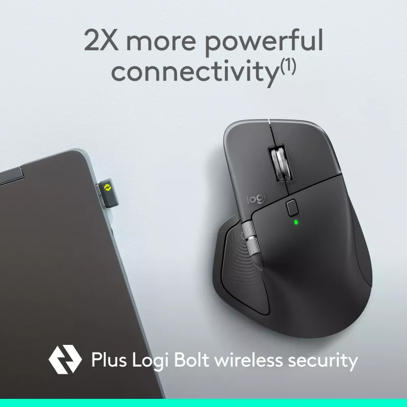Logitech Logitech MX Master 4 for Business pelė - belaidė + Bluetooth, 8000 DPI, grafito | Logitech