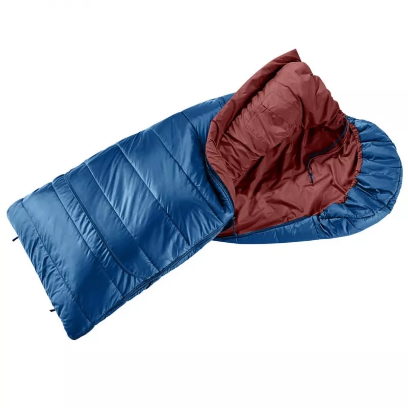 Deuter vaikiškas miegmaišis Starlight SQ (130-170 cm) - nightblue/redwood