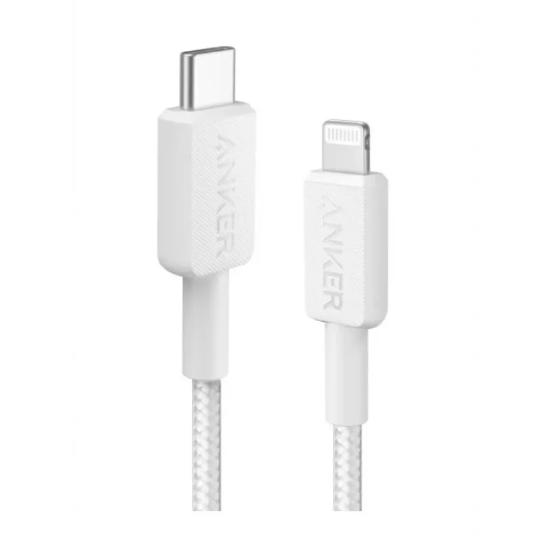 Lightning laidas Anker A81B5G21 — 0,9 m, USB‑C į Lightning, baltas