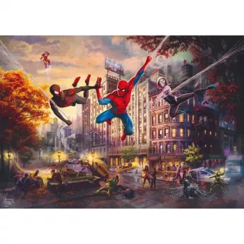 Dėlionė schmidt spiele Thomas Kinkade Studios 1000 dalių Marvel Spider-Man & Friends