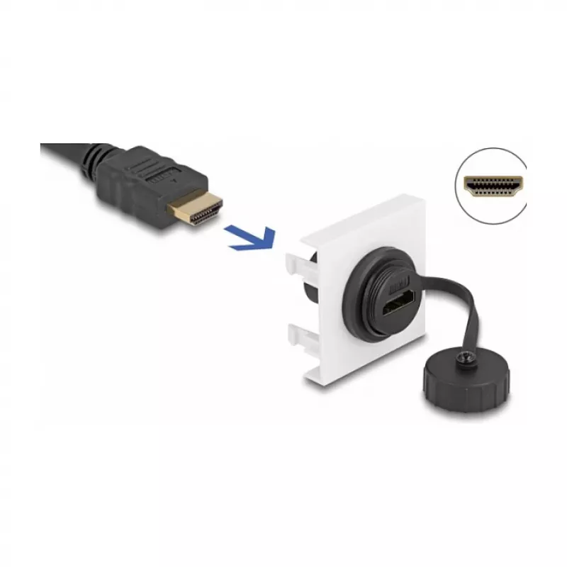 DeLOCK Easy 45 HDMI modulis 45 x 45 mm, kabelio ilgis 0,045 m