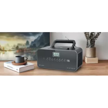 Muse M-28 DG CD grotuvas Nešiojamasis CD grotuvas Juodas
