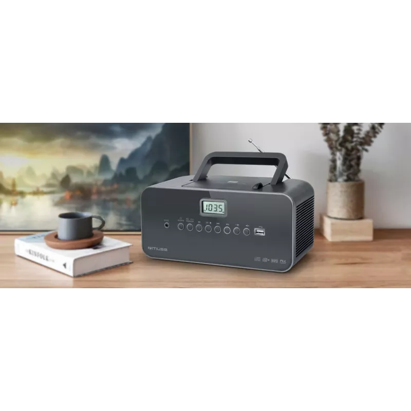 Muse M-28 DG CD grotuvas Nešiojamasis CD grotuvas Juodas