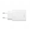 USB-C kelioninis įkroviklis FIXED FIXC30N-C-WH — 30W kompaktiškas USB-C maitinimo adapteris, vieno prievado greitas įkrovimas