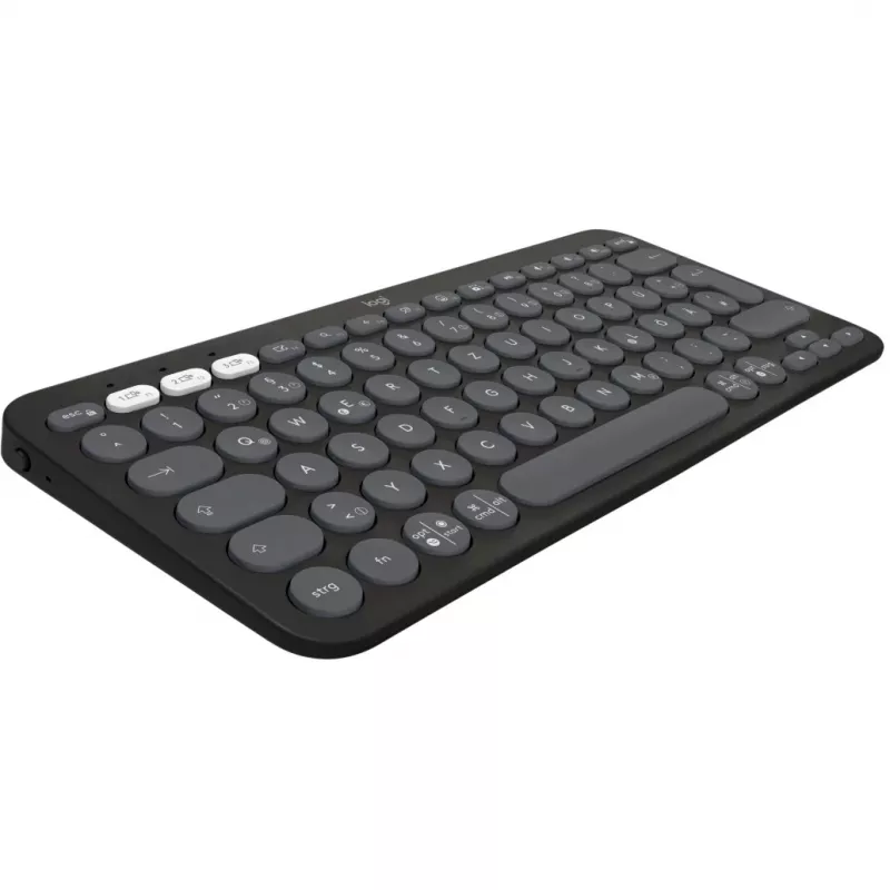 Logitech Pebble 2 Combo belaidė klaviatūra ir pelė QWERTZ vokiška grafito spalva