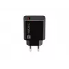 NATEC AC greitas įkrovimas vidinis laidinis įkroviklis Ribera — 18W (5–15V, iki 3A), 1× USB-A, Huawei FCP/SCP, juodas