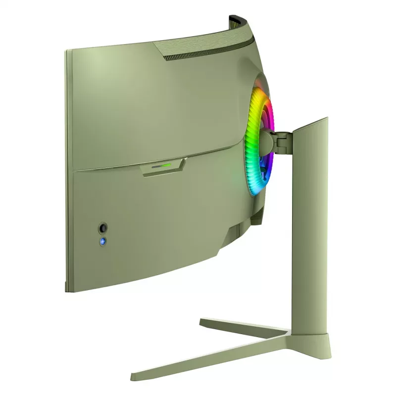 Lenktas kompiuterio monitorius Arozzi Nova 49 coliai (124,5 cm) Dual QHD 5120×1440 LED VA, 4 ms, žalias