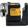 Belaidis daugialinijis lazeris DeWalt DCLE14301GB 3×180° kryžminių linijų, 18 V, žalios linijos, integruota Powerstack Li-Ion baterija