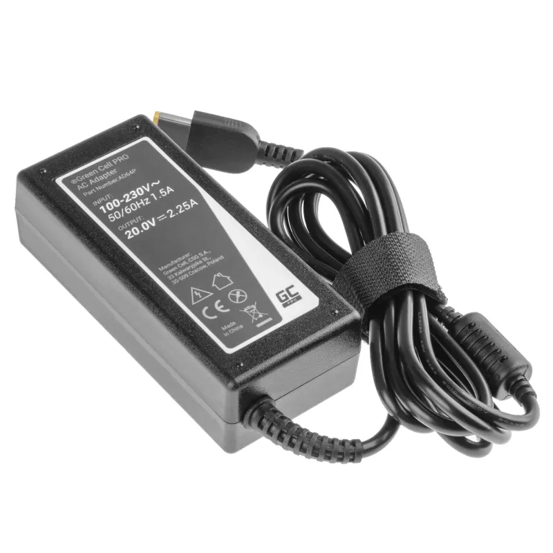 Green Cell AD64P maitinimo adapteris/inverteris vidaus naudojimui 45 W juoda