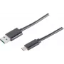 USB laidas S/CONN 14-10006 USB 3.2 Gen 1 1m USB A USB C juodas
