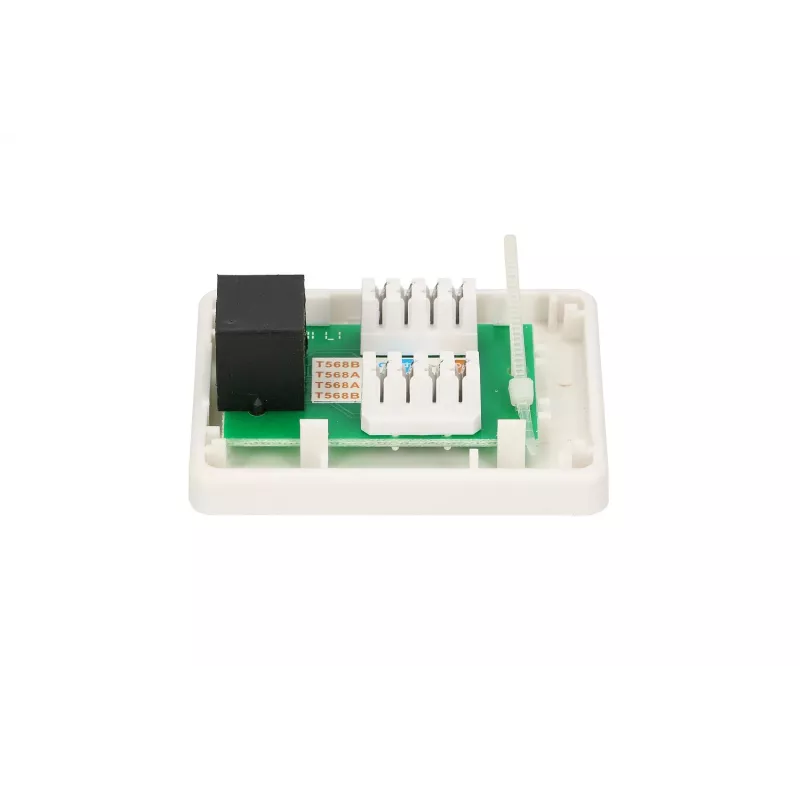 Extralink paviršinis lizdas, 1x RJ45 CAT5E UTP
