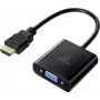 Renkforce RF-4531578 kabelio adapteris HDMI VGA - 3,5 mm juodas (RF-4531578)