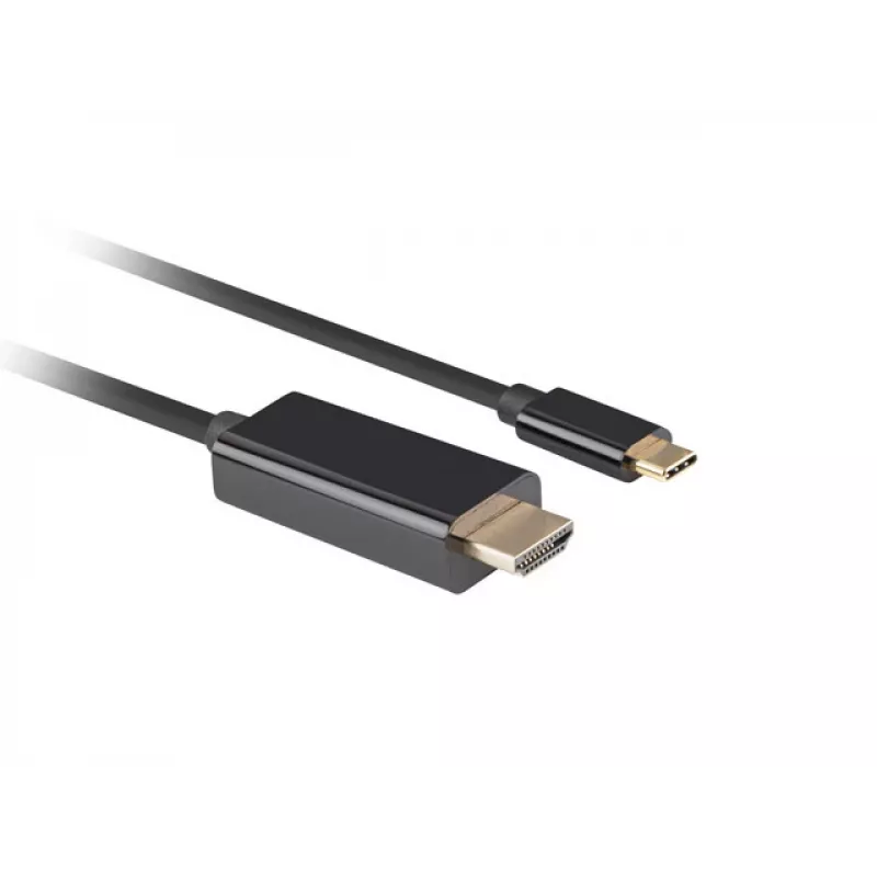 Lanberg USB-C į HDMI laidas, 0,5 m 4K/60Hz, juodas | Lanberg | USB-C į HDMI laidas | CA-CMHD-10CU-0005-BK | 0,5 m